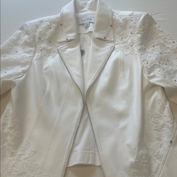 Joseph Ribkoff Off-White Textured Jacket - Picture 11 of 11